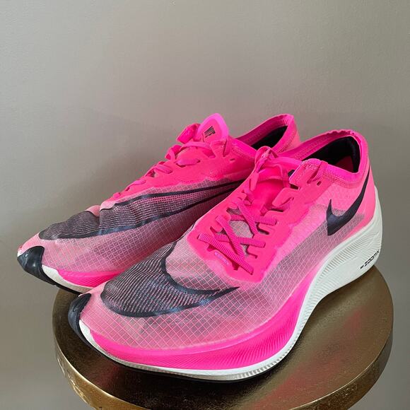 Nike ZoomX Vaporfly NEXT% Pink Blast Shoes | Mens 12, Marathon Racer EUC Worn 1X - Picture 10 of 15